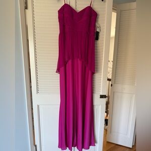 Aidan Mattox Fuchsia Gown